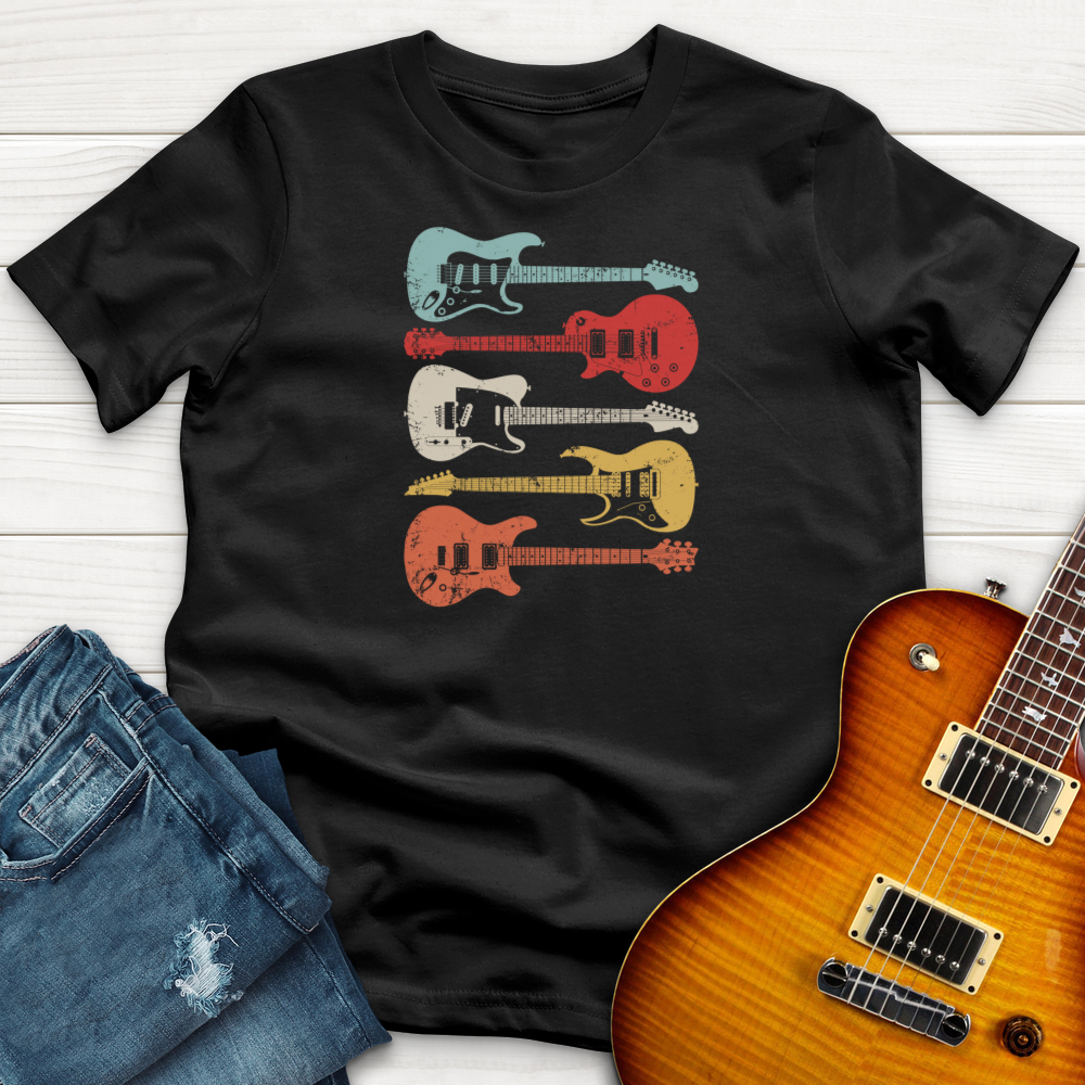''4 Retro Guitars'' Premium T-Shirt