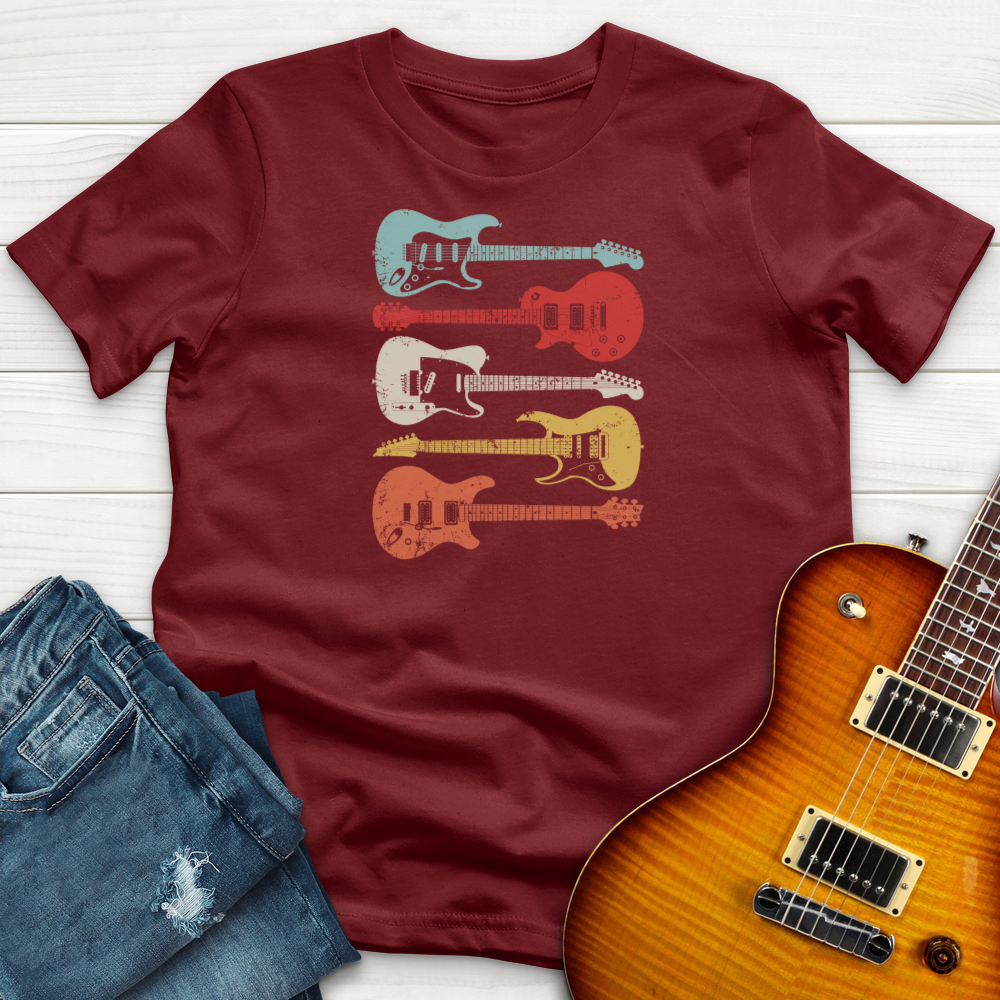 ''4 Retro Guitars'' Premium T-Shirt