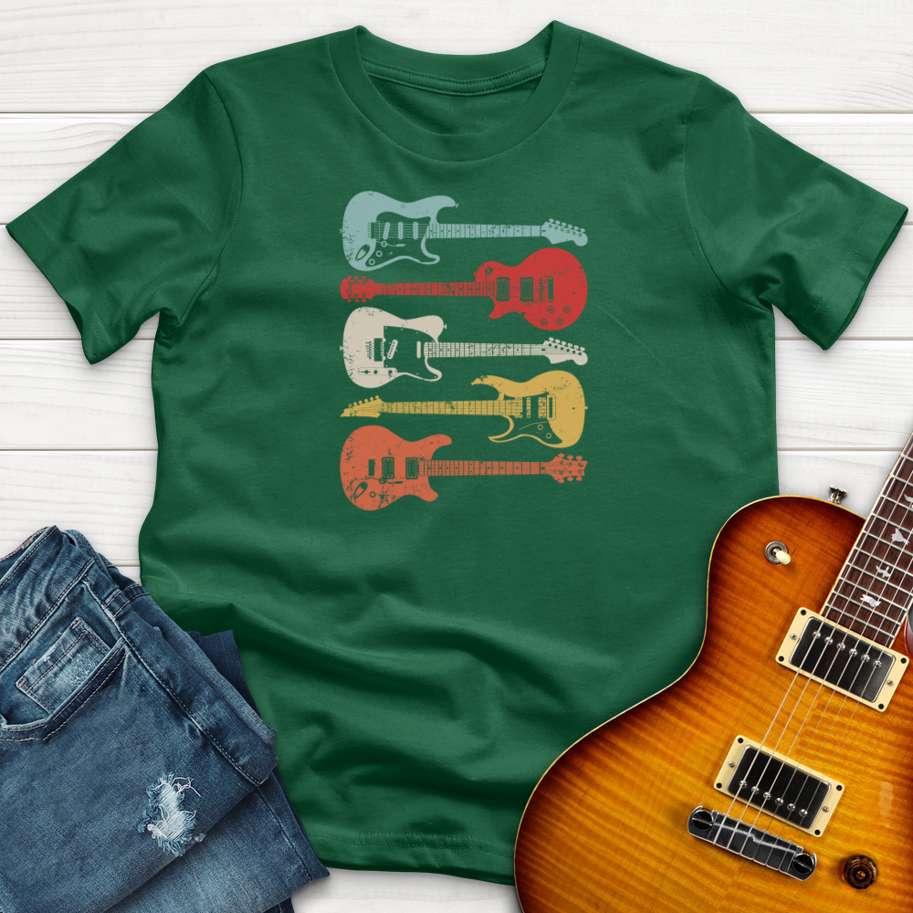 ''4 Retro Guitars'' Premium T-Shirt