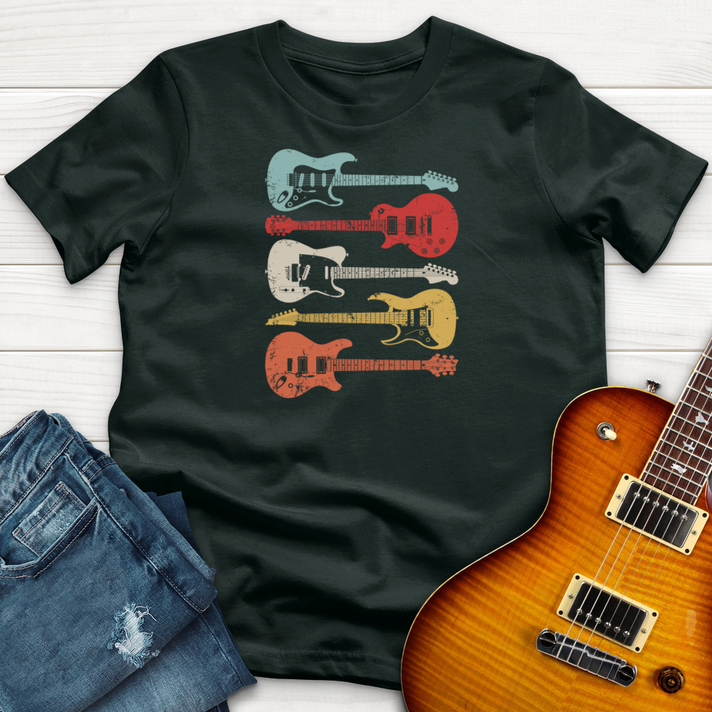 ''4 Retro Guitars'' Premium T-Shirt
