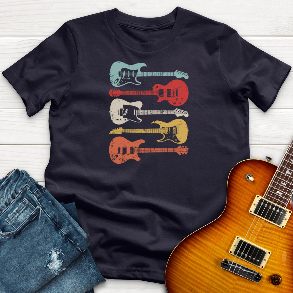 ''4 Retro Guitars'' Premium T-Shirt