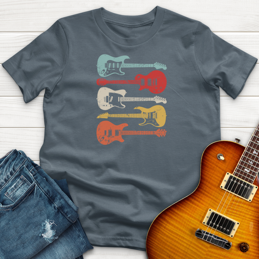 ''4 Retro Guitars'' Premium T-Shirt