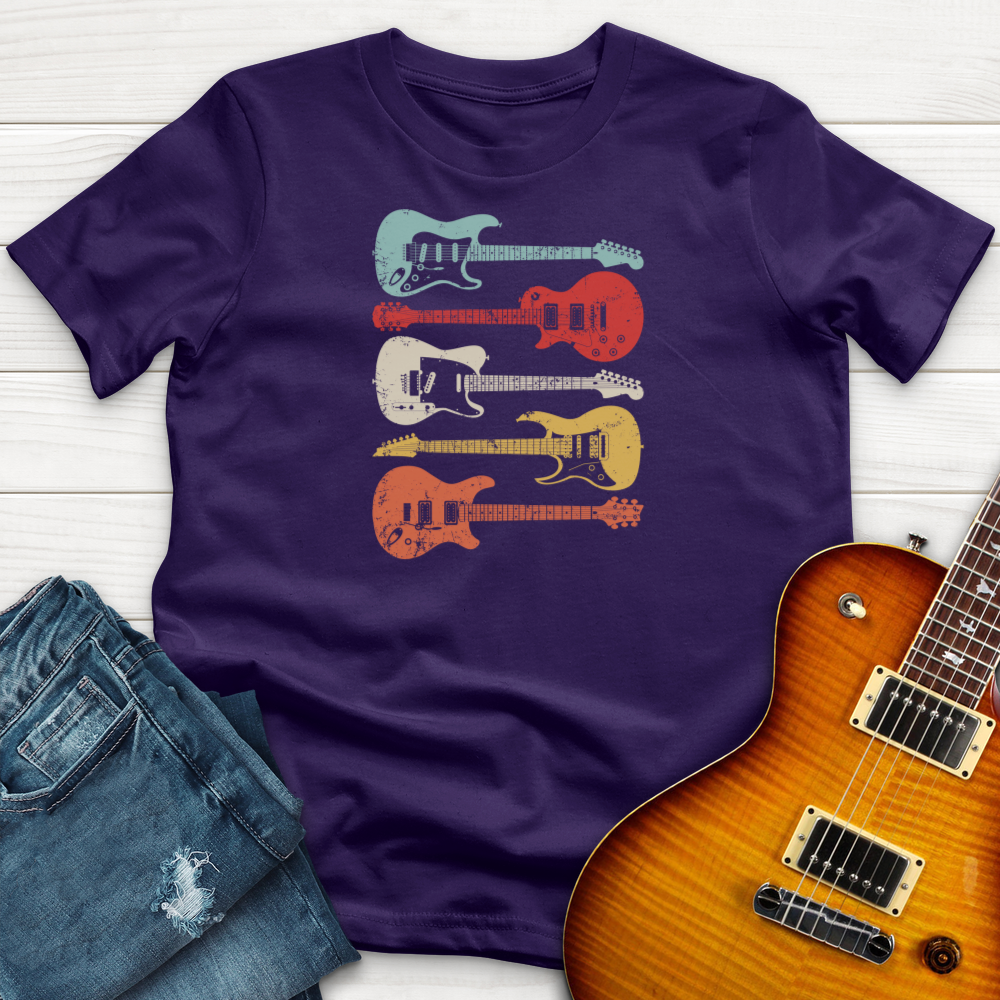 ''4 Retro Guitars'' Premium T-Shirt