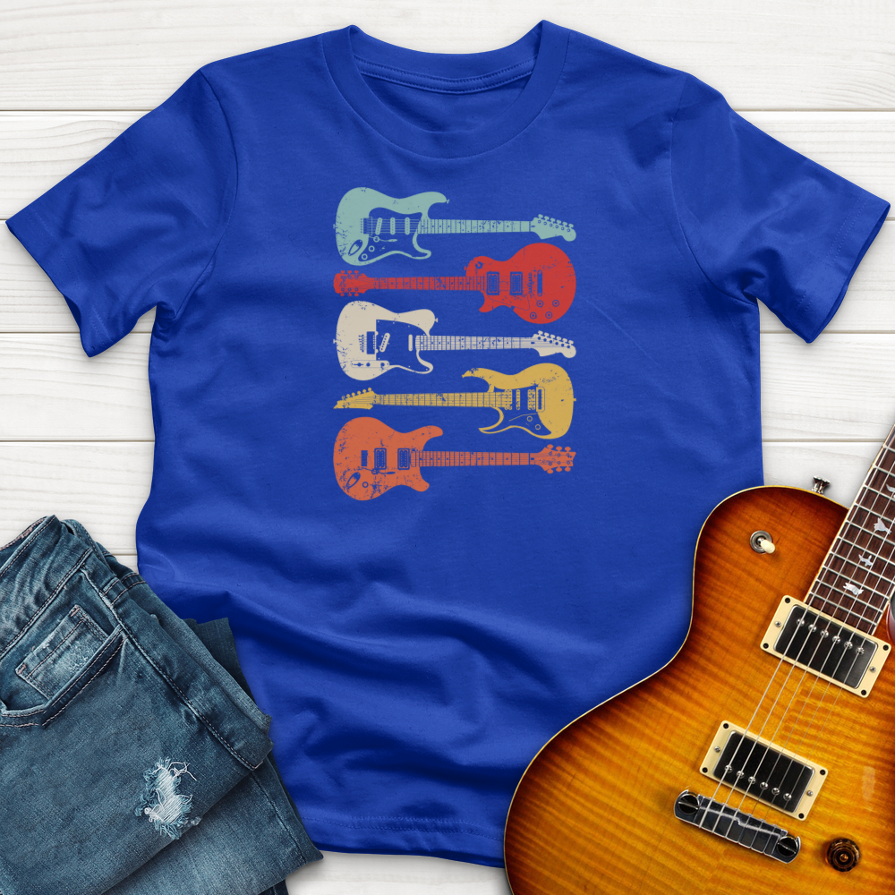 ''4 Retro Guitars'' Premium T-Shirt