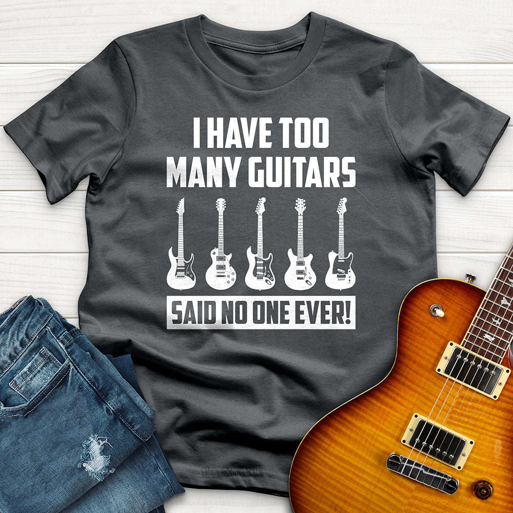 "I Have Too Many Guitars White" Premium T-Shirt