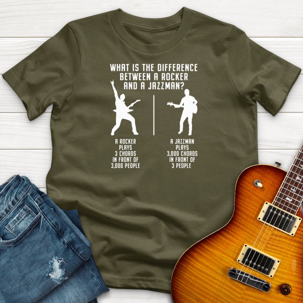 ''Between Rocker and Jazzman'' Premium T-Shirt