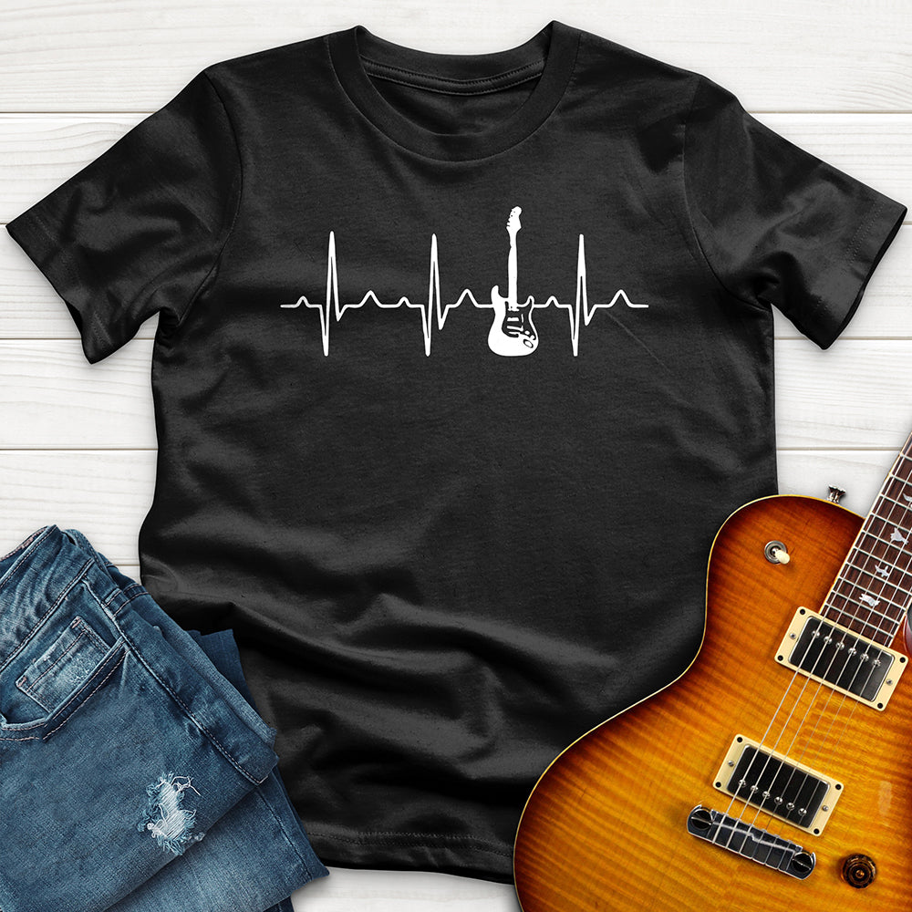 "Guitar Heart Beat" Premium T-Shirt