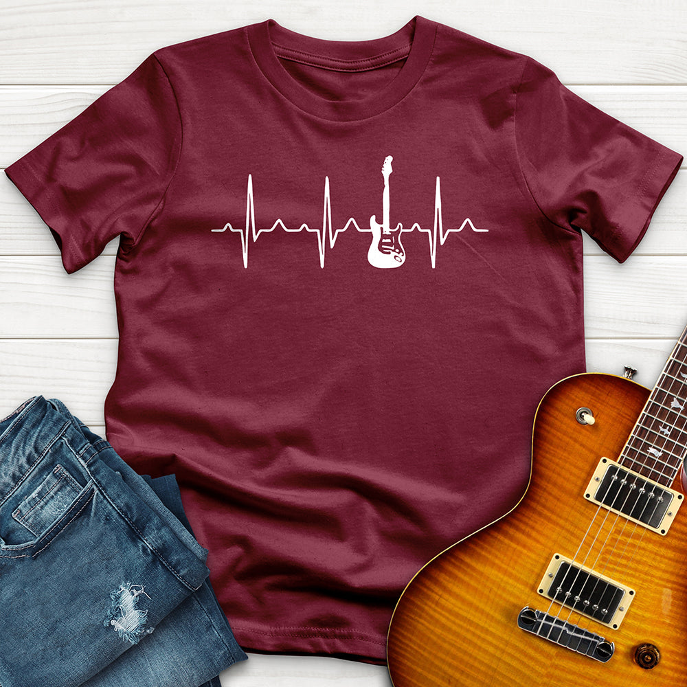"Guitar Heart Beat" Premium T-Shirt
