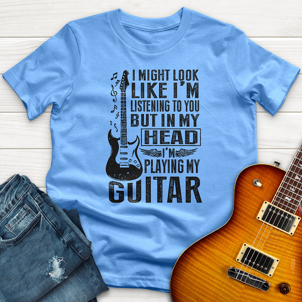 "I Might Look LIke Im Listening 3" Premium T-Shirt