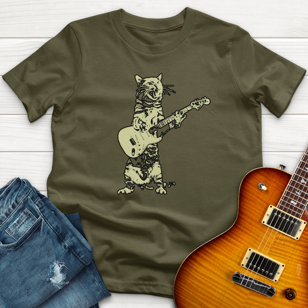 "Cat Guitar" Premium T-Shirt