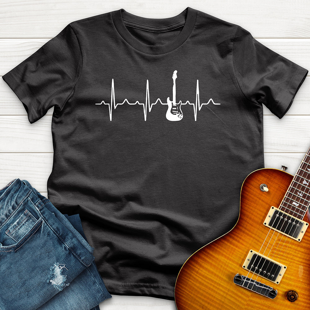 "Guitar Heart Beat" Premium T-Shirt