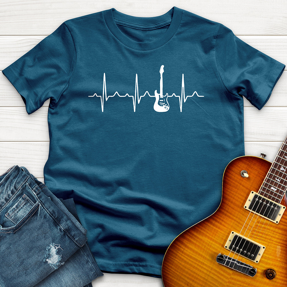 "Guitar Heart Beat" Premium T-Shirt