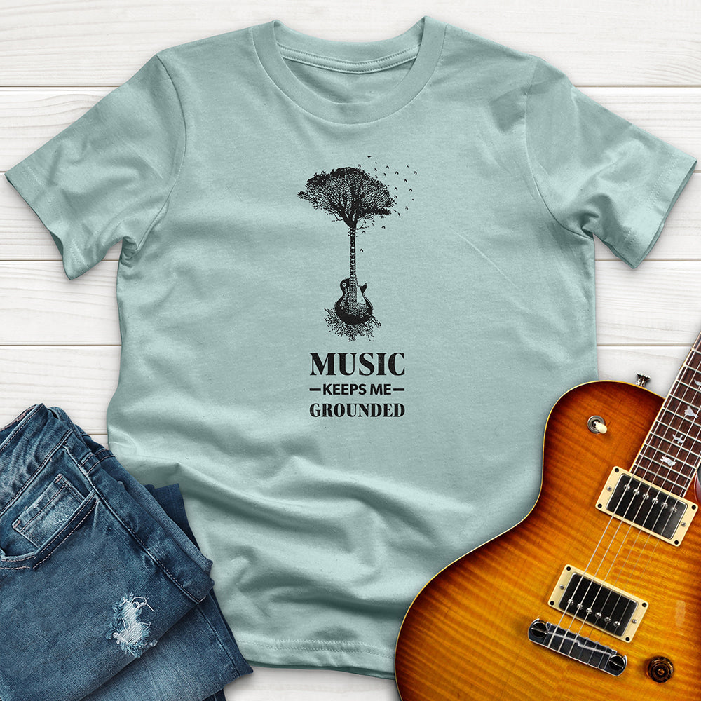 "Music Keeps Me Grounded" Premium T-Shirt