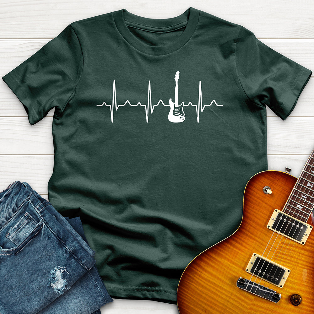 "Guitar Heart Beat" Premium T-Shirt