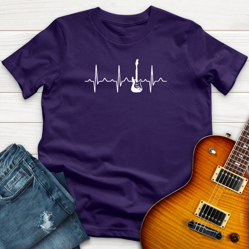 "Guitar Heart Beat" Premium T-Shirt