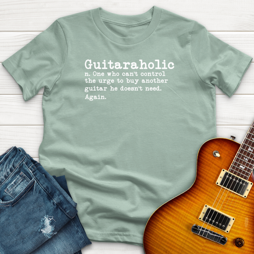 "Guitaraholic" Premium T-Shirt
