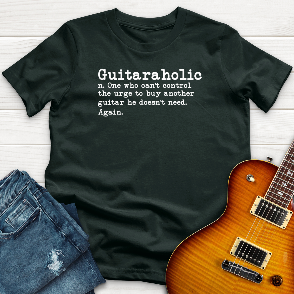 "Guitaraholic" Premium T-Shirt