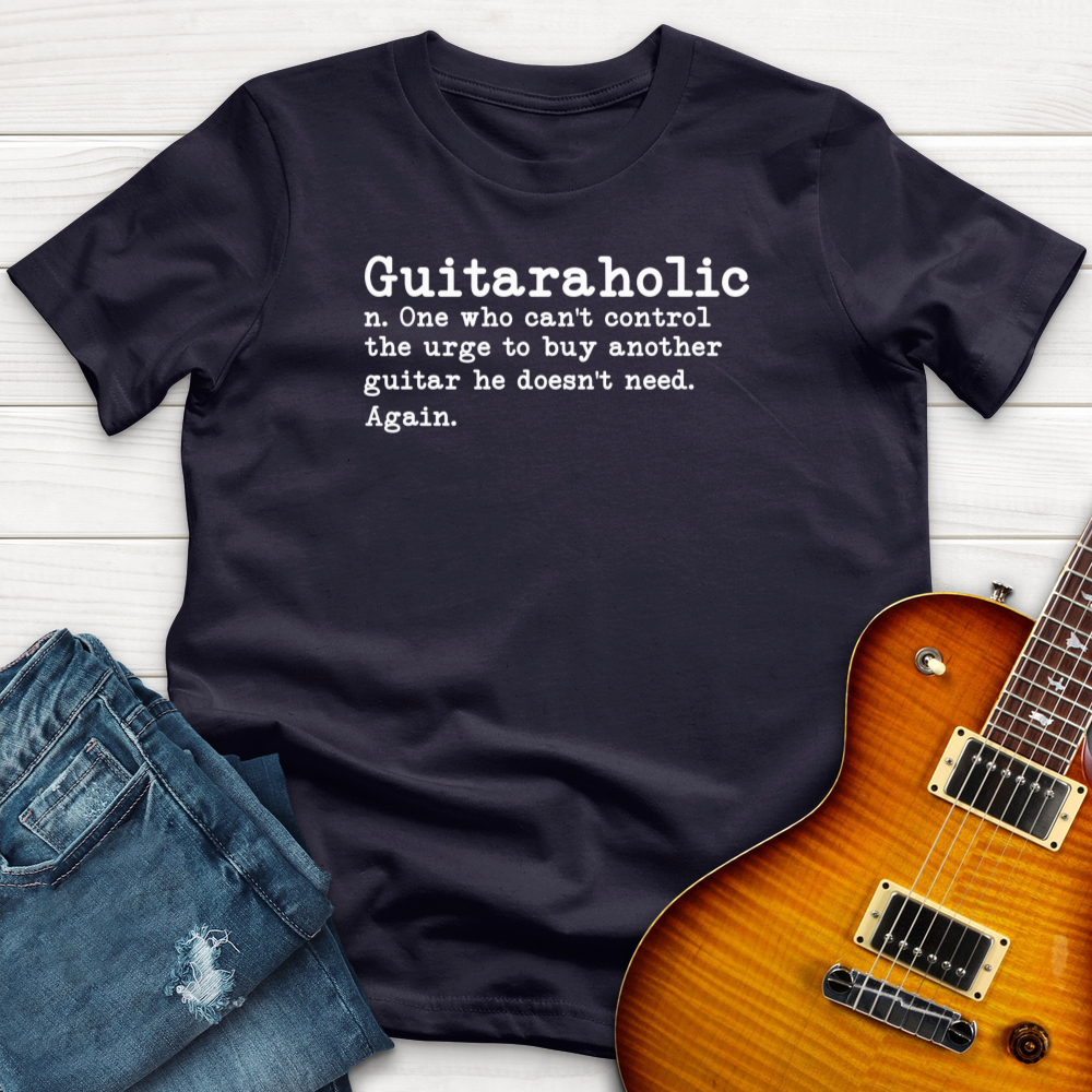"Guitaraholic" Premium T-Shirt