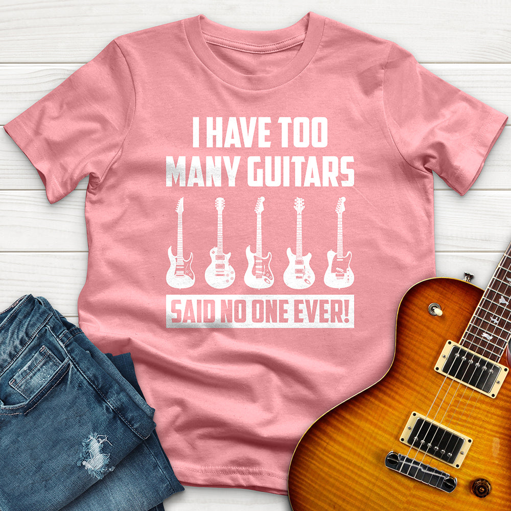 "I Have Too Many Guitars White" Premium T-Shirt