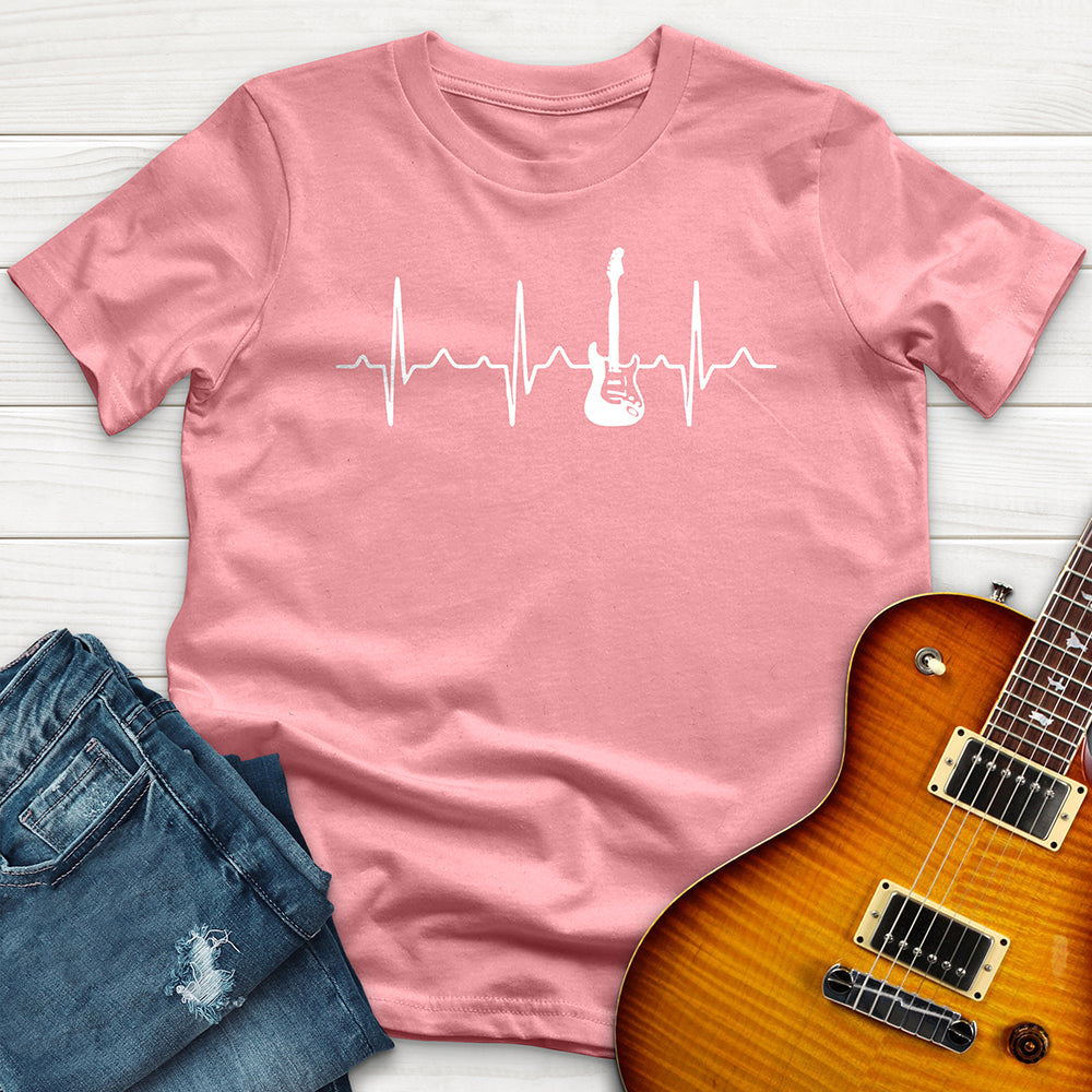 "Guitar Heart Beat" Premium T-Shirt