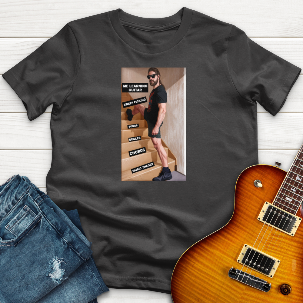 "Me Learning Guitar" Premium T-Shirt