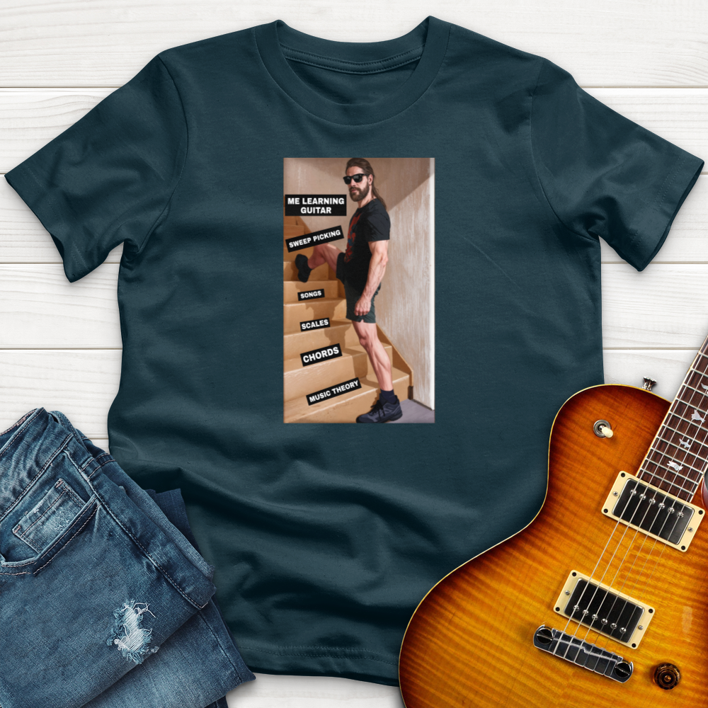 "Me Learning Guitar" Premium T-Shirt