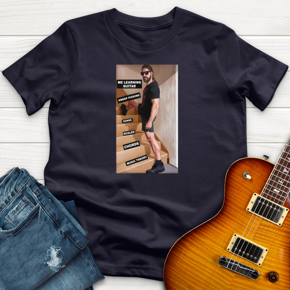 "Me Learning Guitar" Premium T-Shirt
