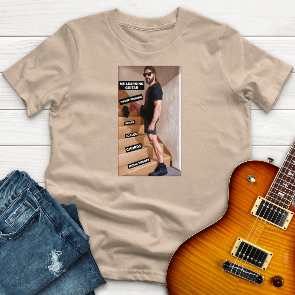"Me Learning Guitar" Premium T-Shirt