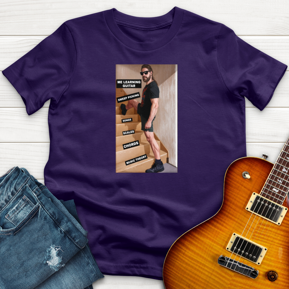 "Me Learning Guitar" Premium T-Shirt