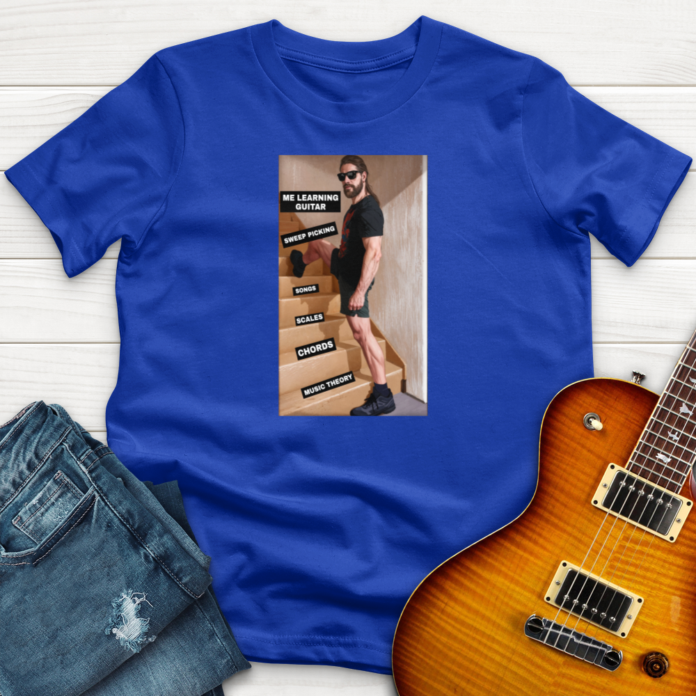"Me Learning Guitar" Premium T-Shirt