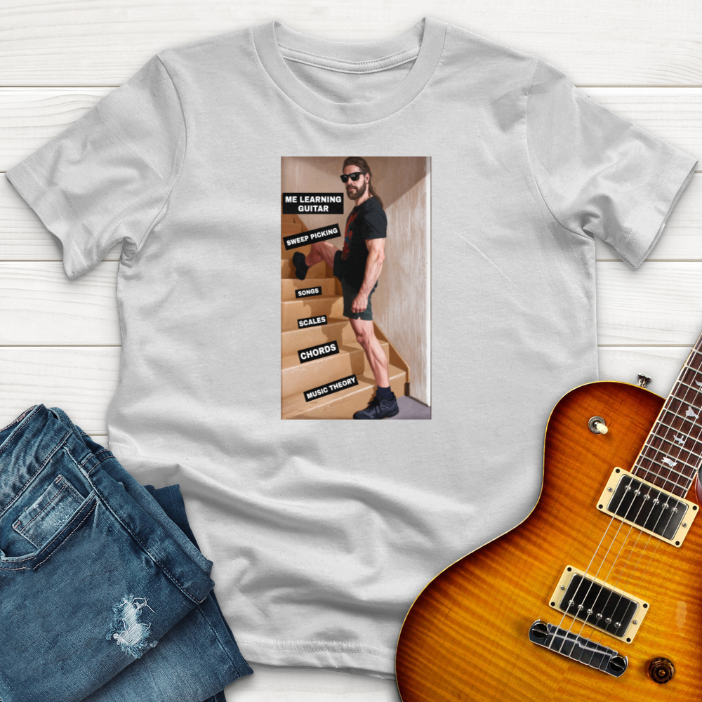 "Me Learning Guitar" Premium T-Shirt