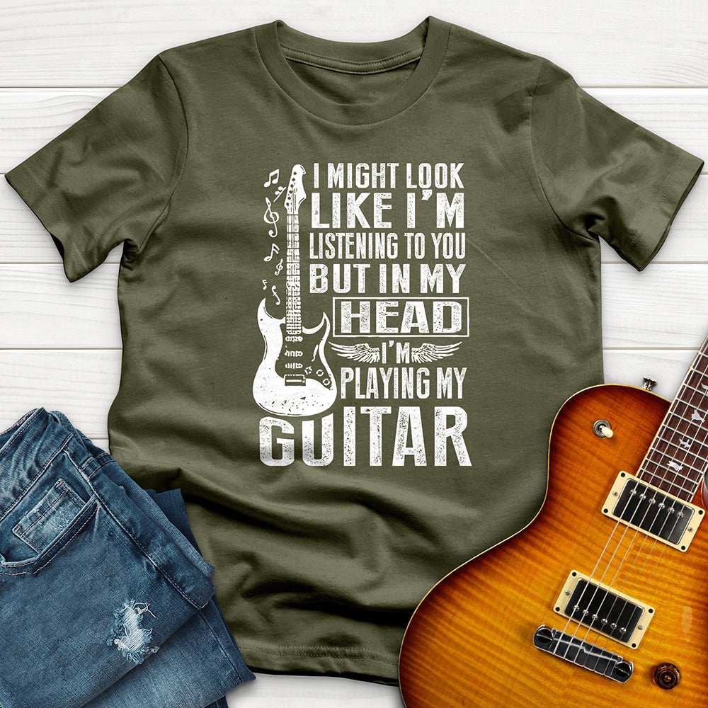 "I Might Look LIke Im Listening" Premium T-Shirt