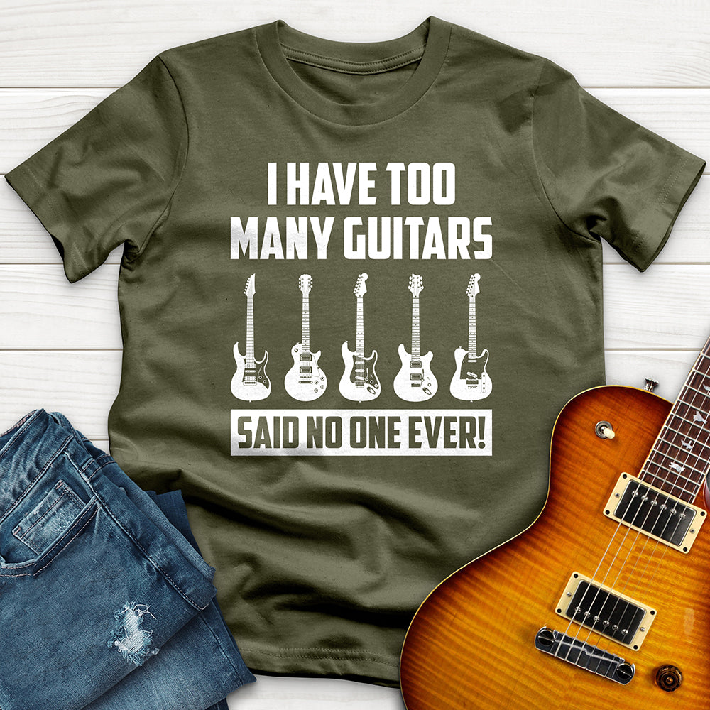 "I Have Too Many Guitars White" Premium T-Shirt