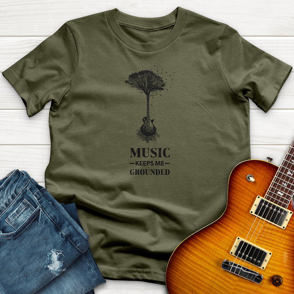 "Music Keeps Me Grounded" Premium T-Shirt