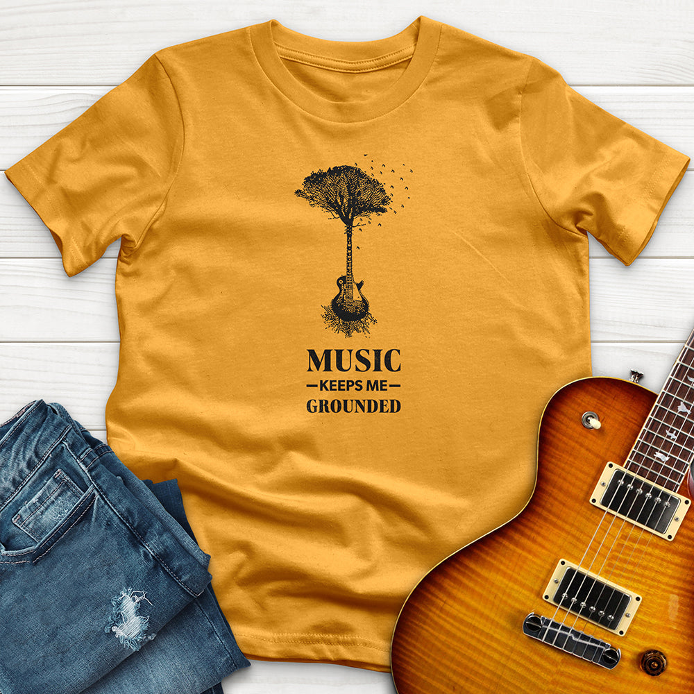 "Music Keeps Me Grounded" Premium T-Shirt