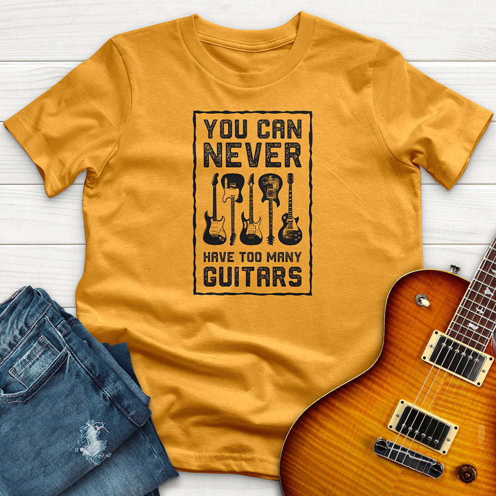 "You Can Never Have Too Many Guitars" Premium T-Shirt