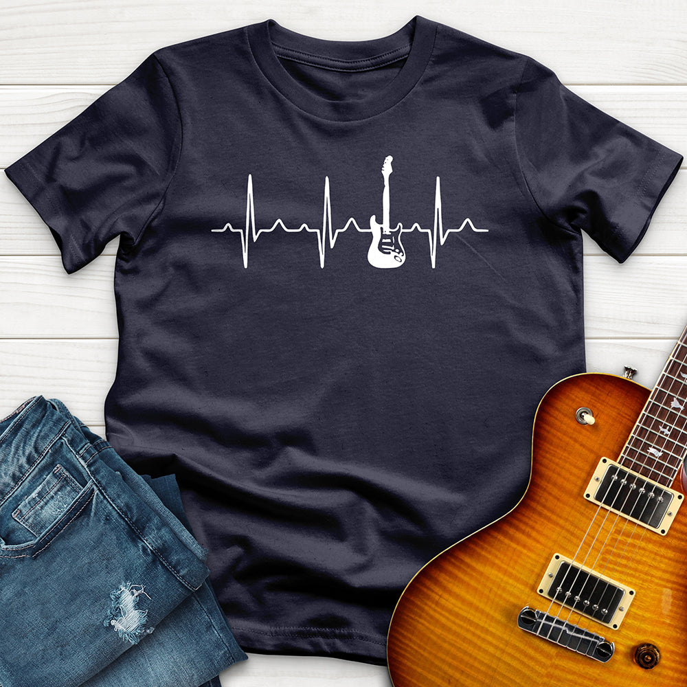 "Guitar Heart Beat" Premium T-Shirt