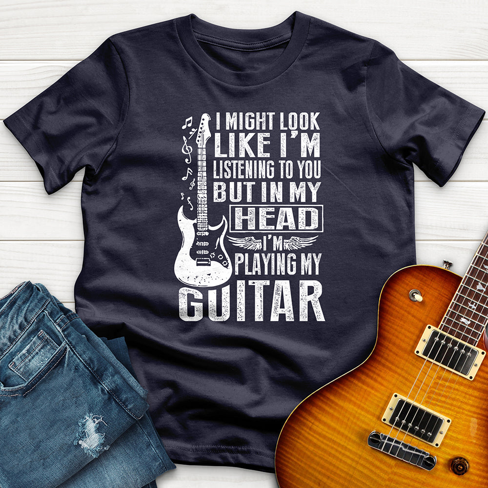 "I Might Look LIke Im Listening" Premium T-Shirt