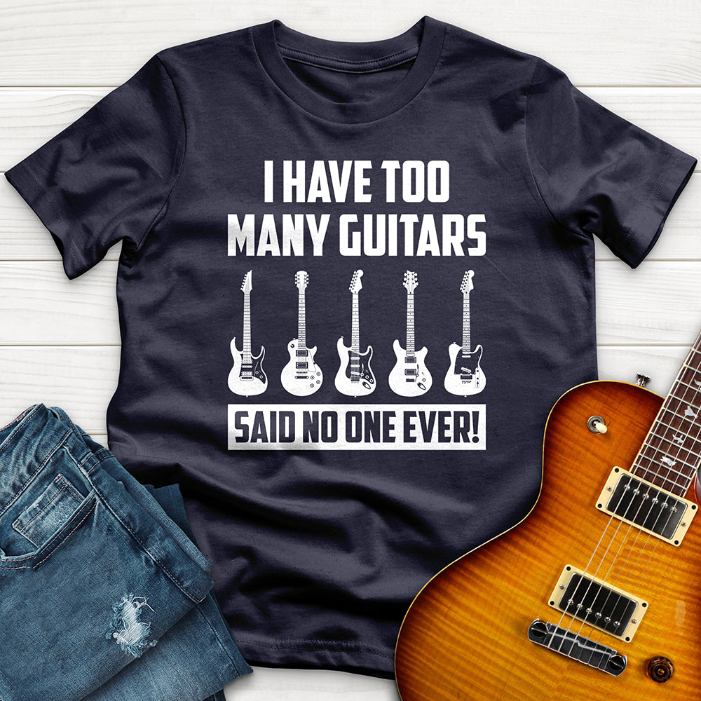 "I Have Too Many Guitars White" Premium T-Shirt