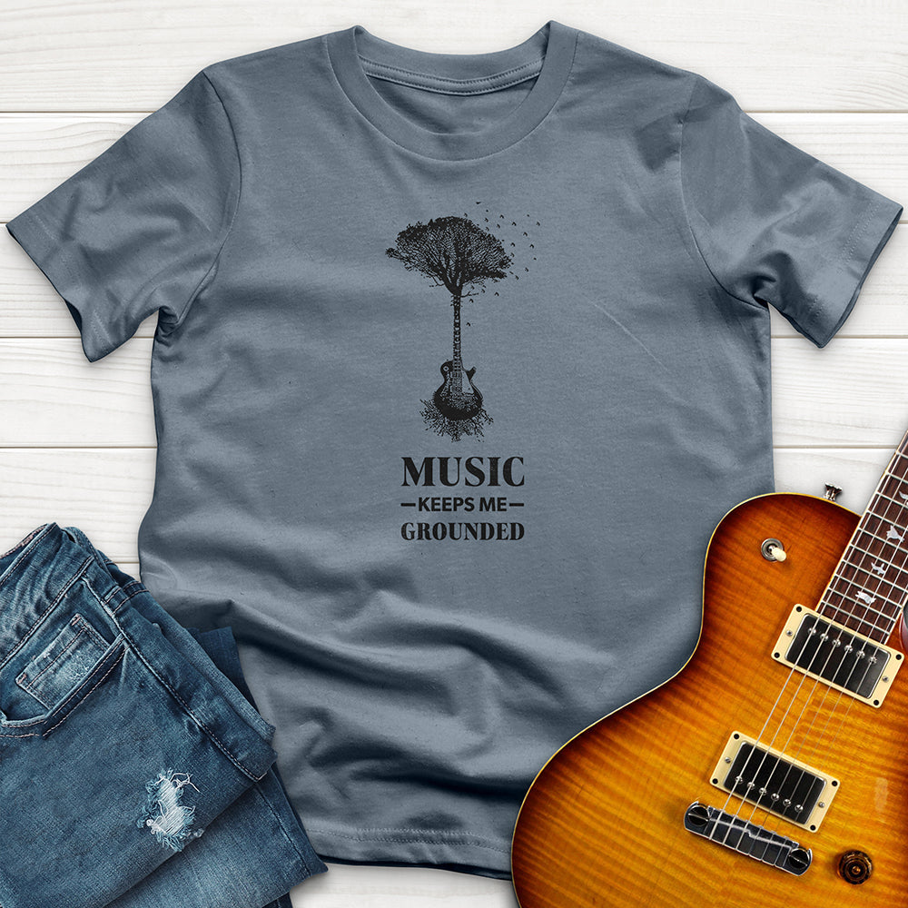 "Music Keeps Me Grounded" Premium T-Shirt