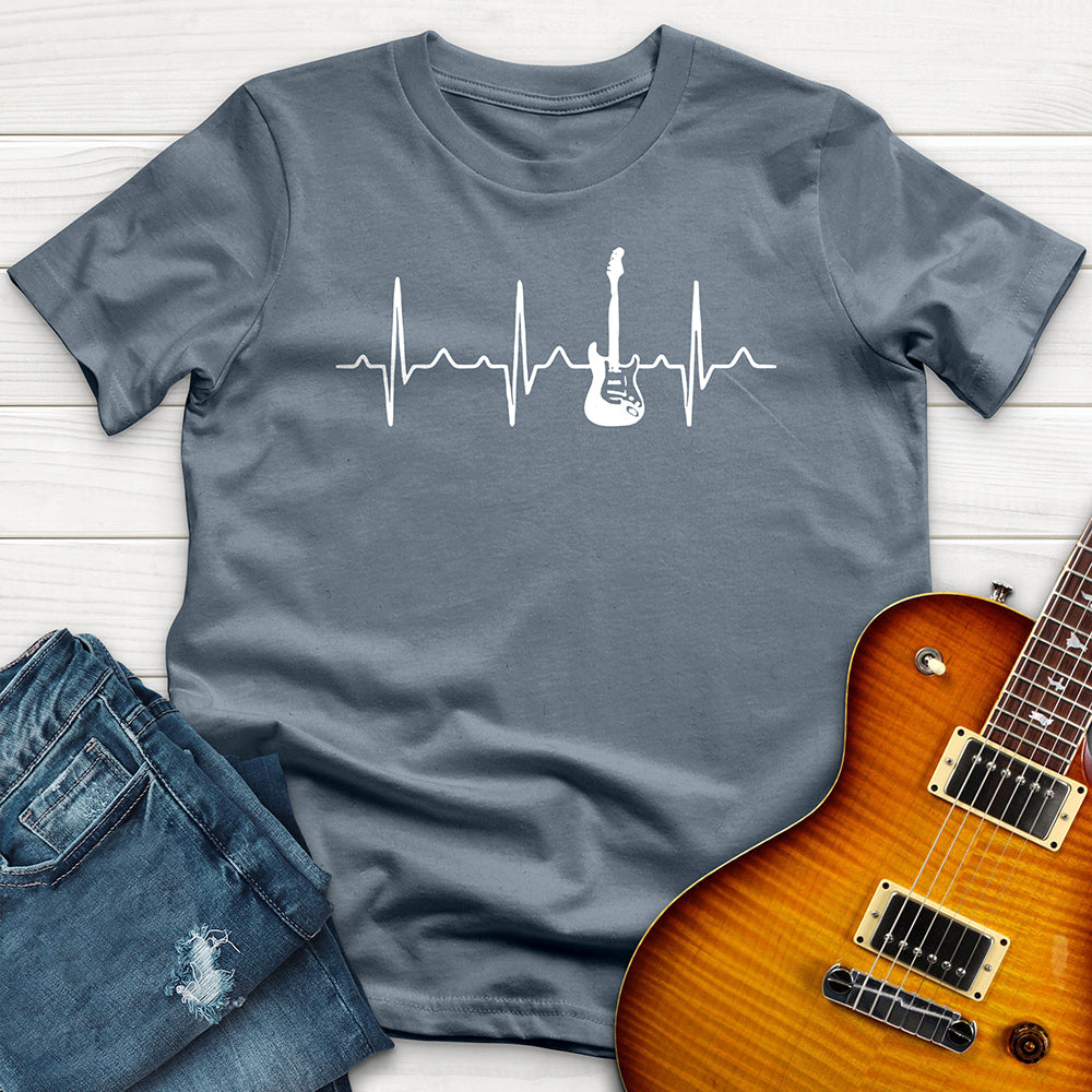 "Guitar Heart Beat" Premium T-Shirt