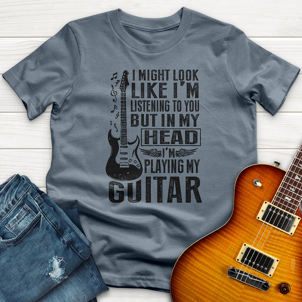 "I Might Look LIke Im Listening 3" Premium T-Shirt