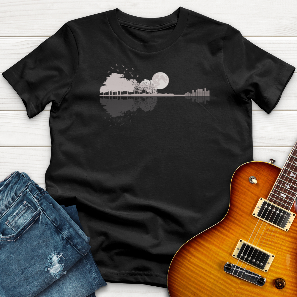 ''Sunset Guitar'' Premium T-Shirt (T-Shirt Club)
