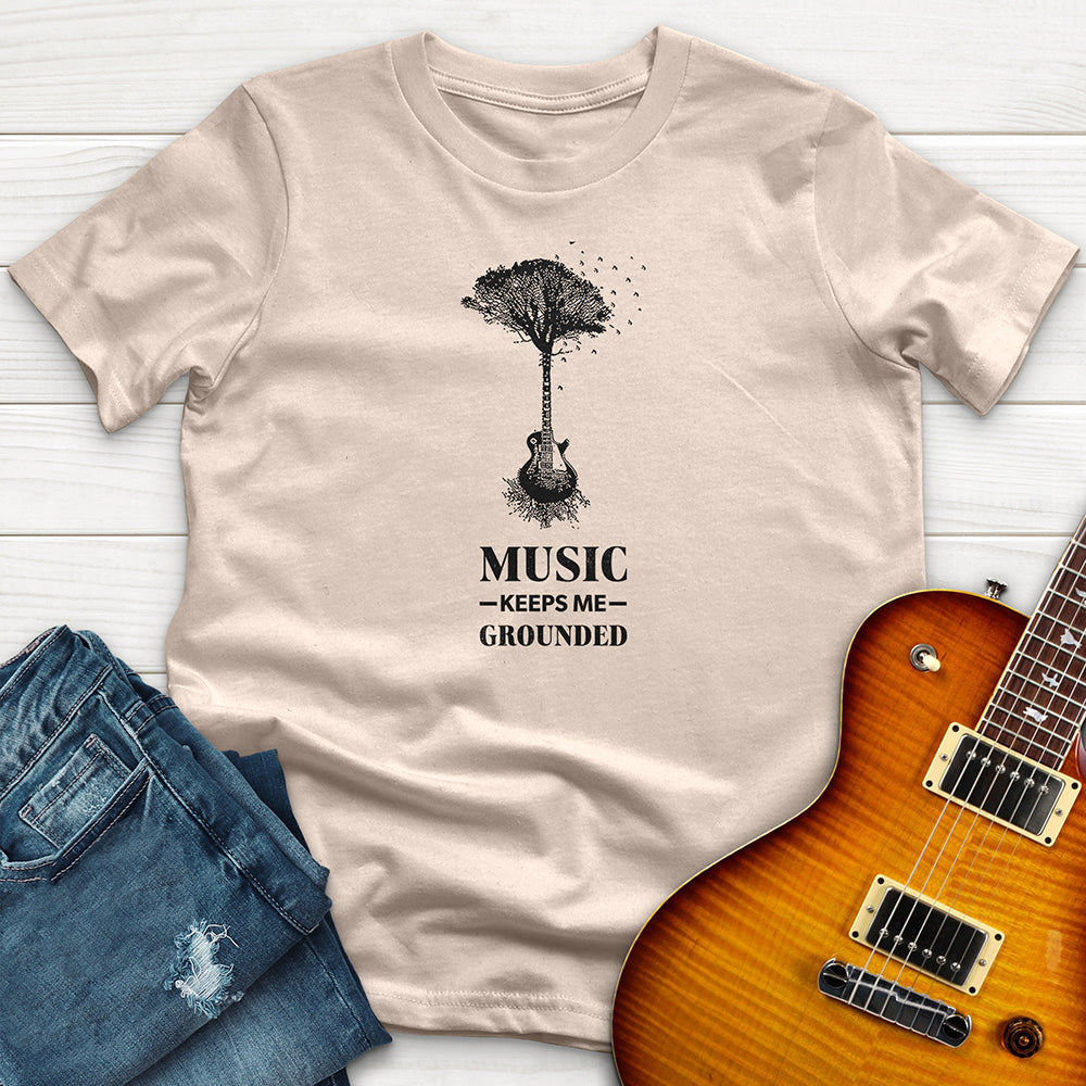 "Music Keeps Me Grounded" Premium T-Shirt