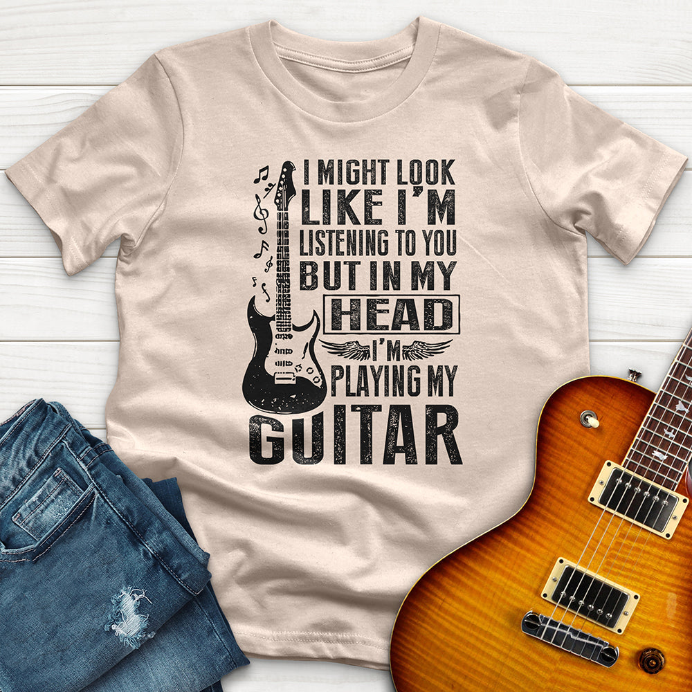 "I Might Look LIke Im Listening 3" Premium T-Shirt