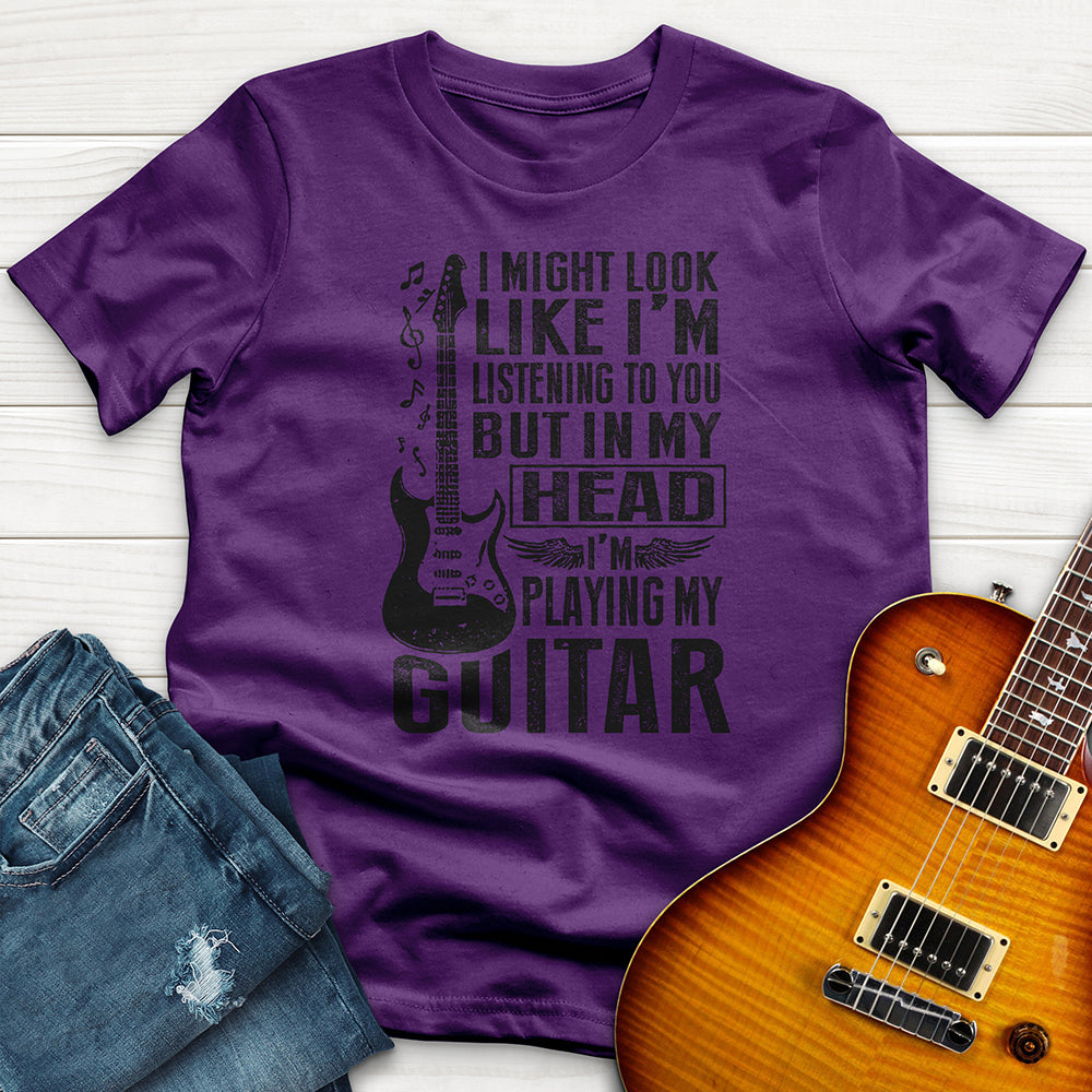 "I Might Look LIke Im Listening 3" Premium T-Shirt