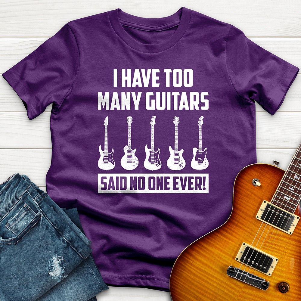 "I Have Too Many Guitars White" Premium T-Shirt