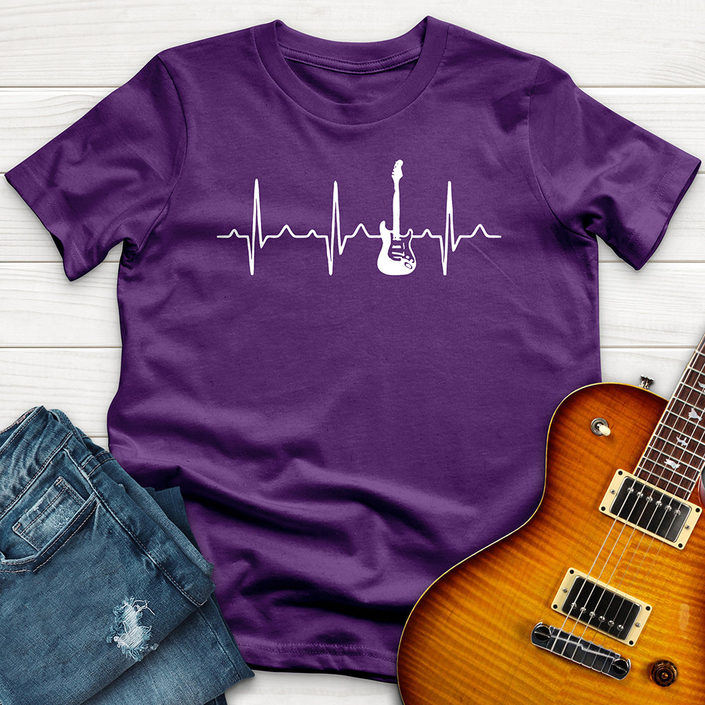 "Guitar Heart Beat" Premium T-Shirt