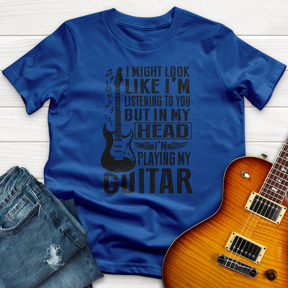 "I Might Look LIke Im Listening 3" Premium T-Shirt