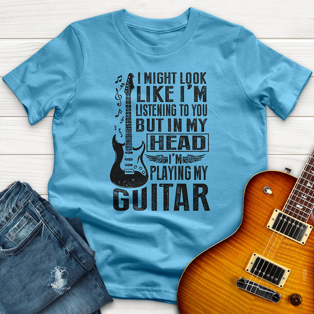 "I Might Look LIke Im Listening 3" Premium T-Shirt